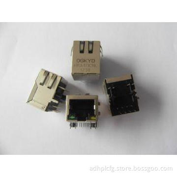 Custom 10/100base-T RJ45 Modular Jack with Transformer 1 x